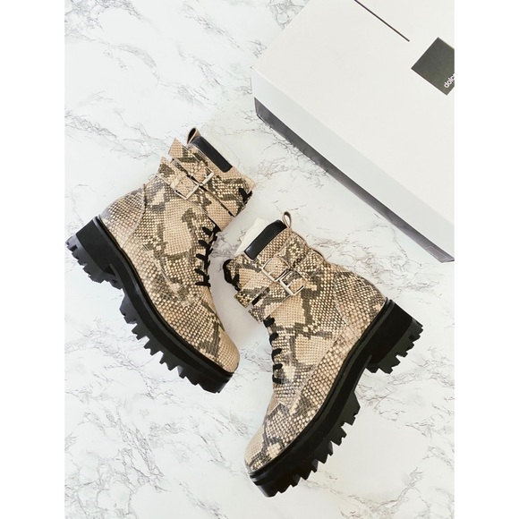 Dolce Vita Shoes - NWB Dolce Vita Paline Combat Moto Boots Snake